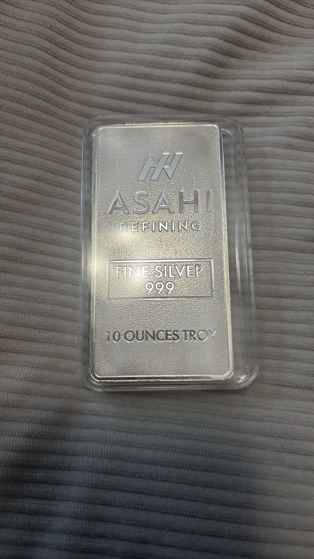 10 oz silver bar Asahi refining .999 π