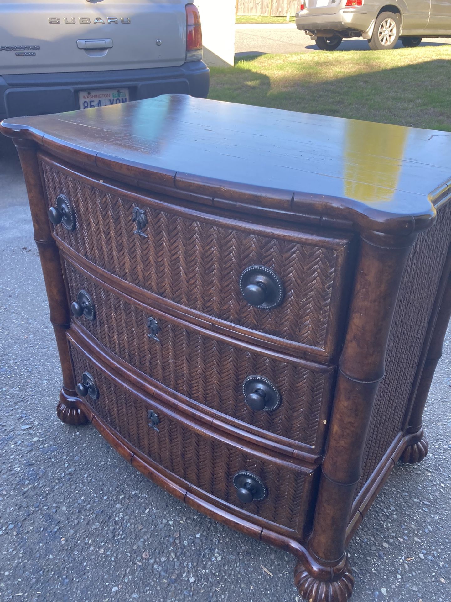 Nightstand, Tommy Bahama, Cherry, 3 Dovetail Drawers, Quality, Delivery
