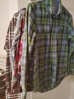 Lot of boys flannel shirts