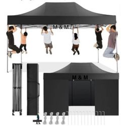 10x15 Pop Up Canopy with 4 Sidewall,Heavy Duty Canopy UPF 50+ All Season Wind Waterproof Commercial Outdoor Wedding Party Tents for Parties Canopy 