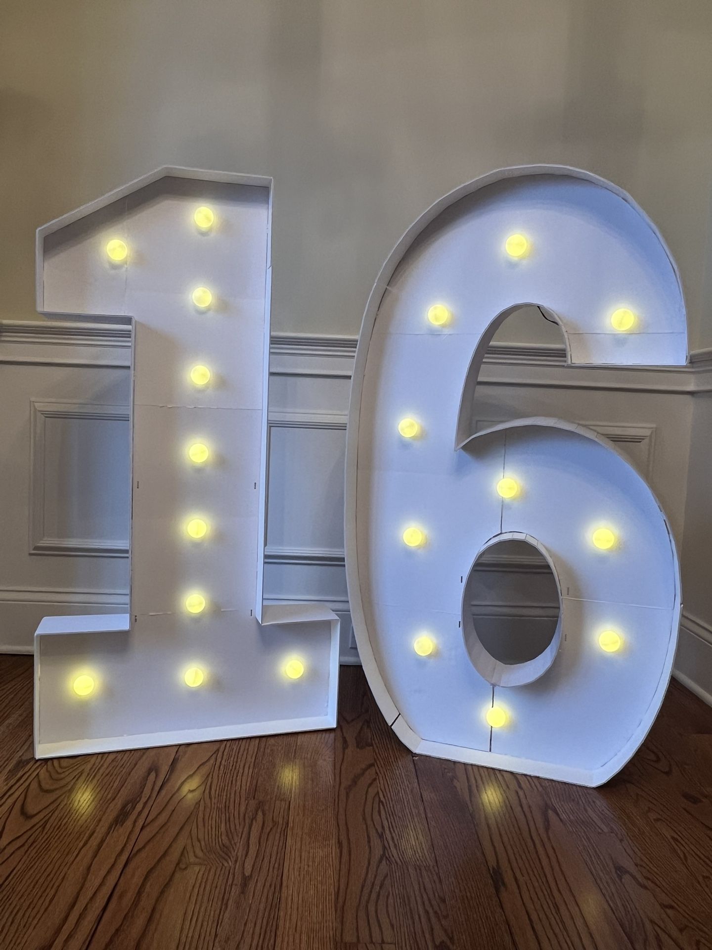 16 Number Lighted Sign