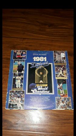 1981 Dodgers world championships record vintage