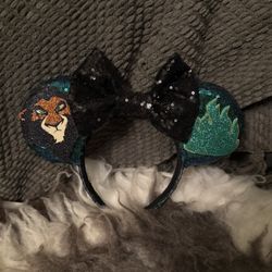 DISNEY MICKEY EARS SCAR LION KING HEADBAND 
