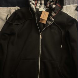 Black Burberry Zipup