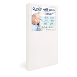 Graco Premium Crib & Toddler Mattress – GREENGUARD Gold Certified & CertiPUR-US Certified, Fits All Standard Crib & Toddler Beds, Waterproof Sleep Sur