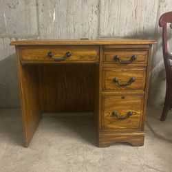 solid oak desk (for child or small adult)