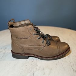 Caterpillar Mens Morrison Boots in Tin Pan