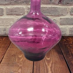 Purple Large Glass flower Vase 