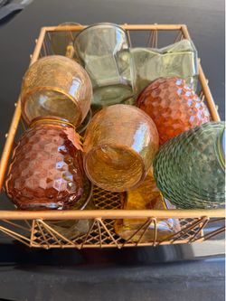 Small Glassware Cups & Candle Holders