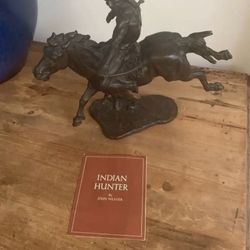 John Barney (Jack) Weaver “Indian Hunter" Bronze Sculpture