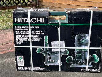 New Unopened Hitachi KM12VC 2-1/4 HP Variable Speed Router Kit
