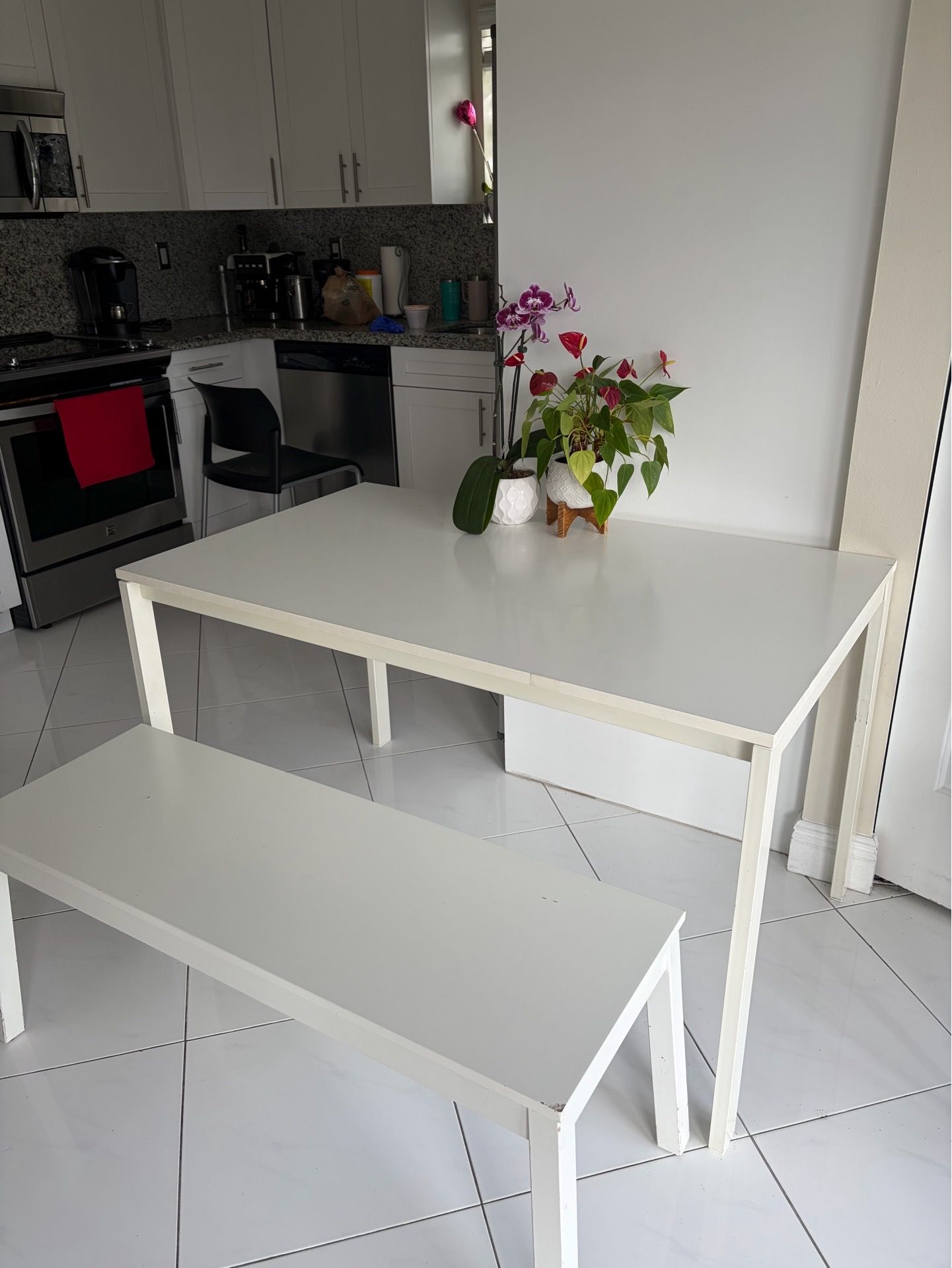 Table and bench