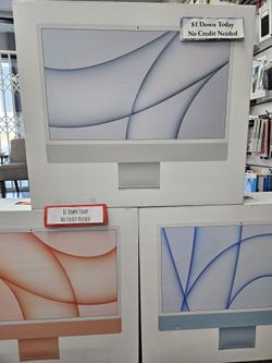 💻 Stunning Display- Apple iMac 24 inch M1 Chip -  Take It Home for Just $5 Down! 💻