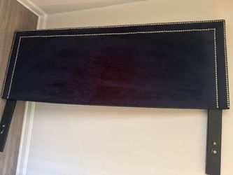 Full size royal blue headboard
