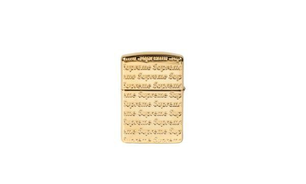 Supreme Vintage Repeat Engraved Zippo (Gold)