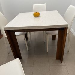 MARBLE TOP DINING TABLE