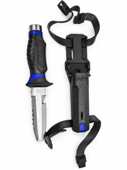 Underwater Kinetics Blue Tang 420 SS Scuba Dive Knife w/ Sheath