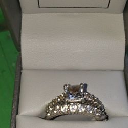 Engagement And Wedding Ring Set
