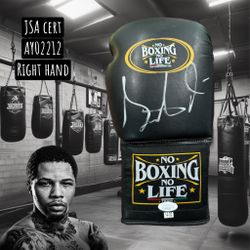 Signed Tank Davis glove (JSA CERT)