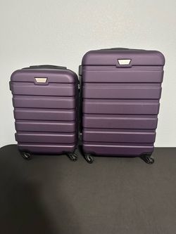 BRAND NEW - NEVER USED - Coolife Purple Luggage Set, 2 Piece Lightweight Durable Hardshell
