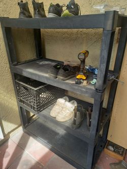 Fair Black Plastic Shelf 