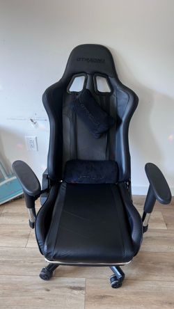 GTRacing Black Gaming Chair with Pillows