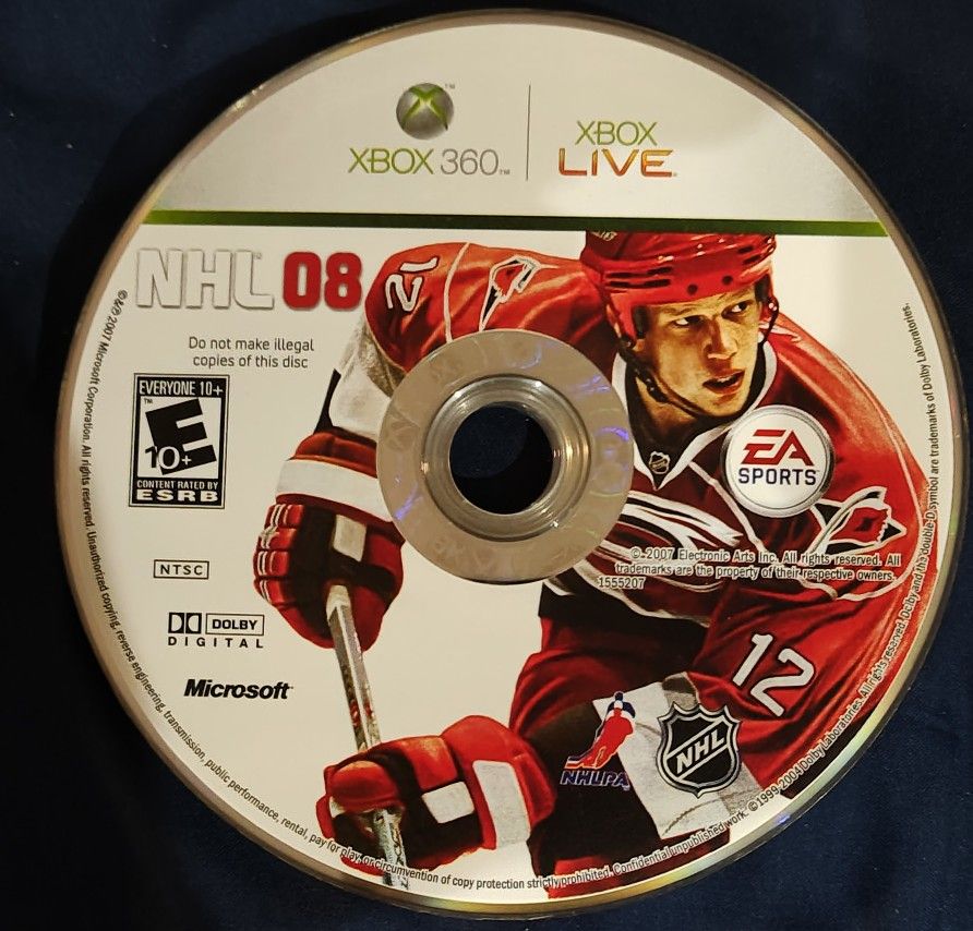 Xbox 360 - NHL 08, Madden 2008 & 2010