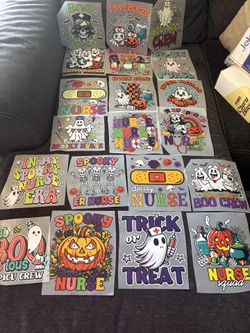 New Halloween nurse Iron on transfer Decals (20) in the pack