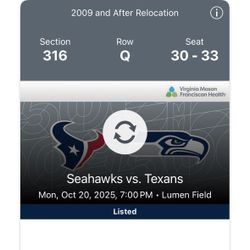 Seahawks vs Texans