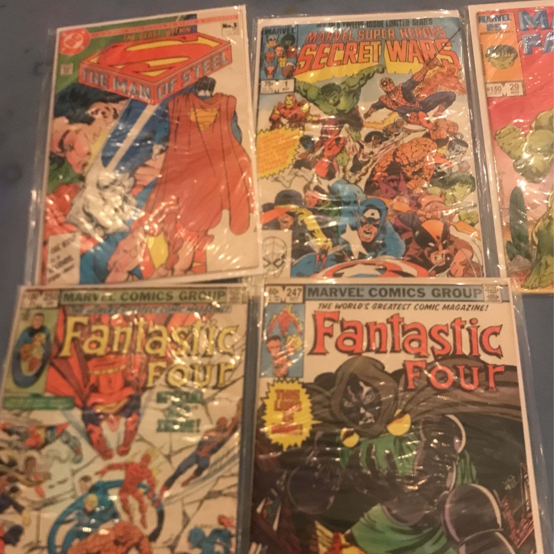 COMIC BOOKS /IRON MAN /FANTASTIC FOUR/MARVAL HEROS