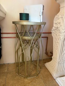 Gold side tables