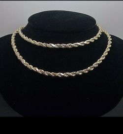 Men’s 10k Yellow Gold Rope Chain