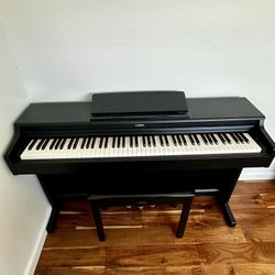Yamaha Arius, Console Digital Weighted 88-Key Graded Hammer 3 Action, CFX Concert Grand Piano Sound, Includes Bench, Black (YDP165B) 