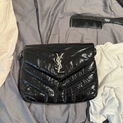  PATENT LEATHER YSL BAG/PURSE