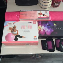 NEW Yoga Mat Wrist Ankle Weights Zumba Exercise Ball