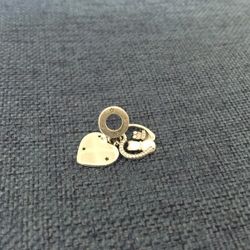 Pandora Cats & Hearts Dangle Charm