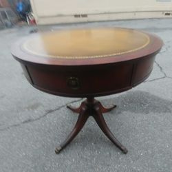 Antique Round Wooden Table