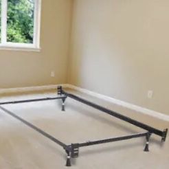 Metal Bed Frame Twin/Full Width Adjustable To Bed Size From 38” to 53” Inches. Delivery Available