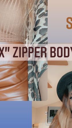 New Brown Bodysuit Zipper