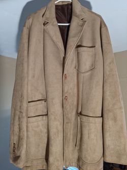MEN'S SUEDE COAT JACKET BLAZER