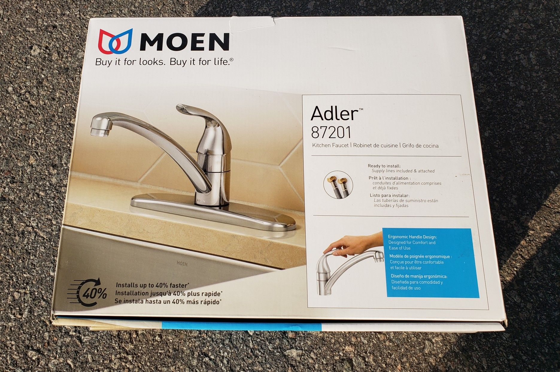 Moen Adler Kitchen Faucet Chrome 87201