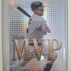 2012 Derek Jeter Panini Prizm Team MVP Sliver/Prizm 