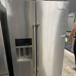 Kitchen Aid Side By Side In Stainless Steel Counter Depth