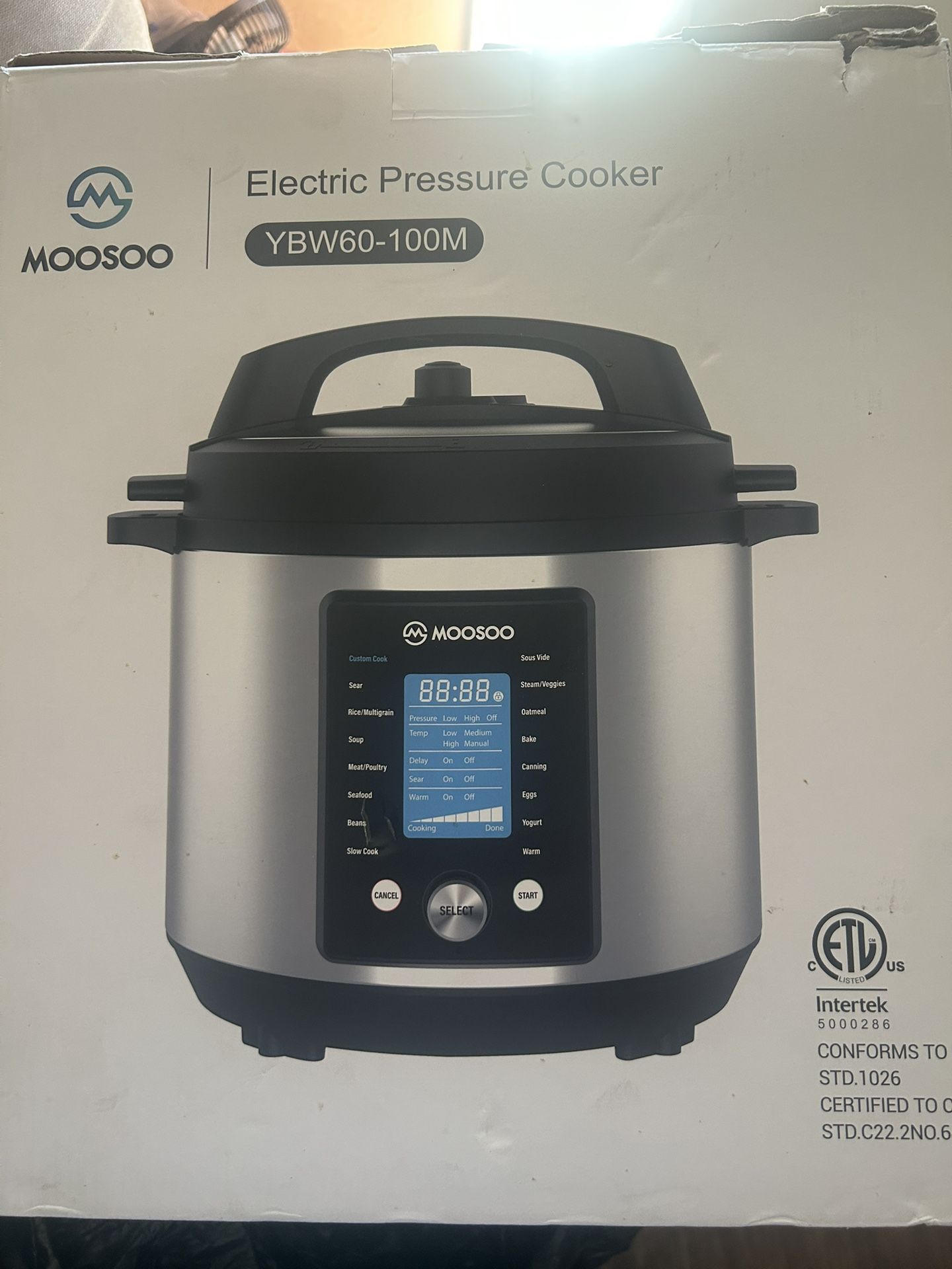 MOOSOO Electric Pressure Cooker