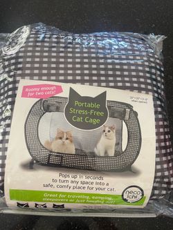 Portable Cat Cage - Perfect for travel