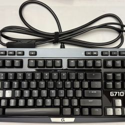 Logitech G710+ Mechanical Gaming Keyboard USB Backlit Wired Blue Tested CLEANED