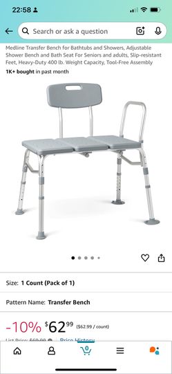 Bench for Bathtubs and Showers