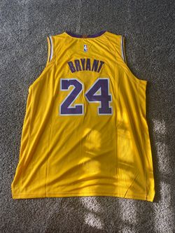 Custom Lakers Kobe bryant jersey yellow