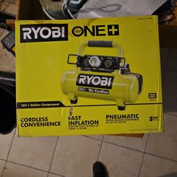 Cordless eighteen volt one gallon compressor