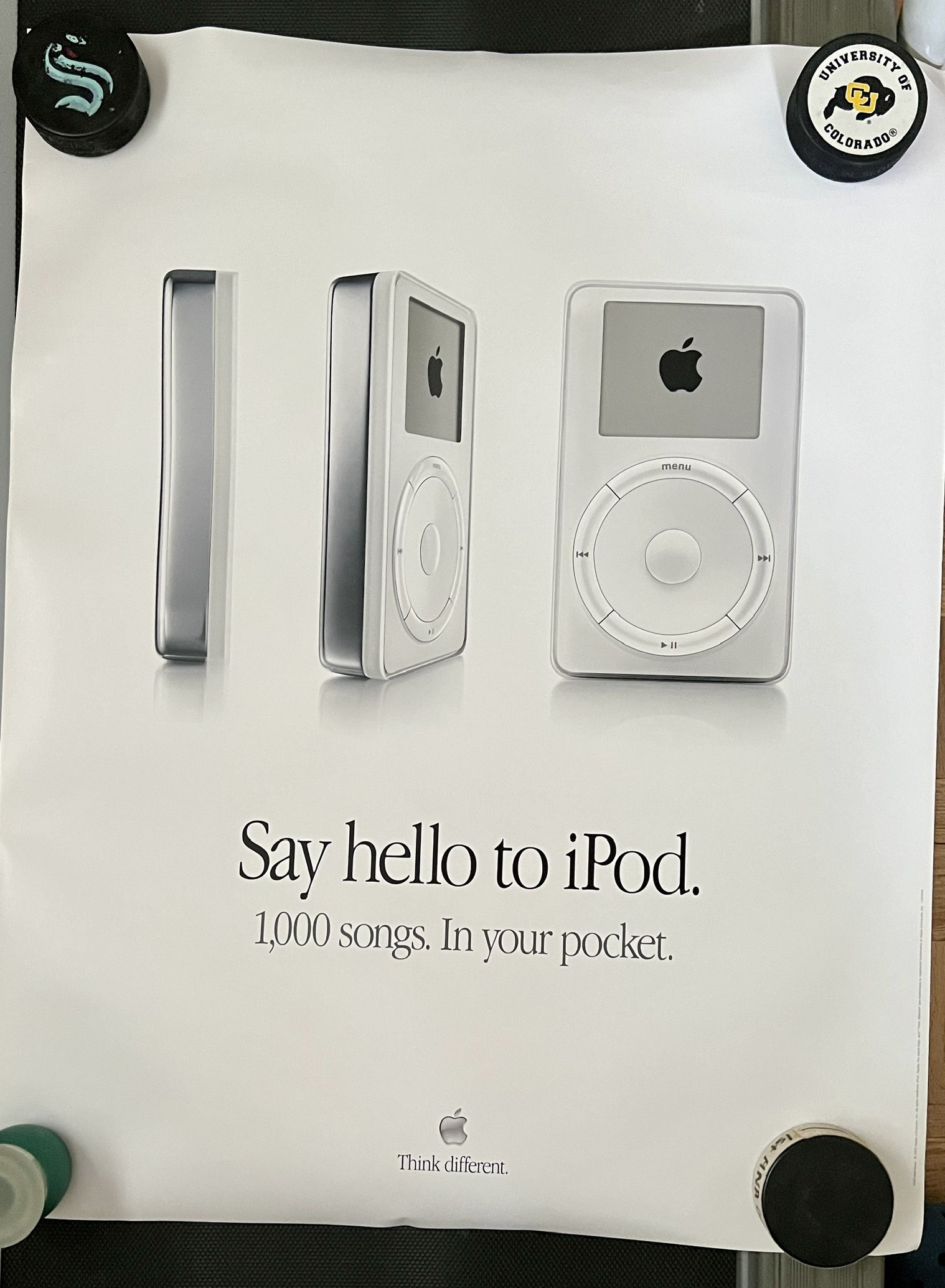 Say Hello To iPod Apple Vintage Poster EXTREMELY RARE!